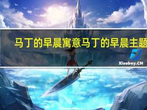 马丁的早晨寓意 马丁的早晨主题曲