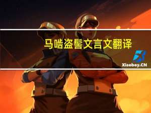 马啮盗髻文言文翻译