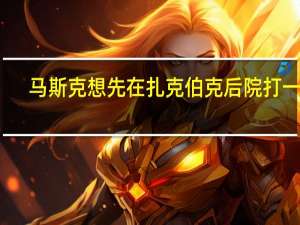 马斯克想先在扎克伯克后院打一架：明天就到你家门口