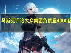 马斯克评论大众集团负债超4000亿欧元：一场大清算即将到来！