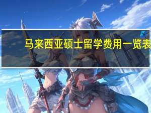 马来西亚硕士留学费用一览表