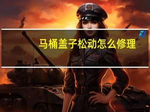 马桶盖子松动怎么修理（马桶盖子）