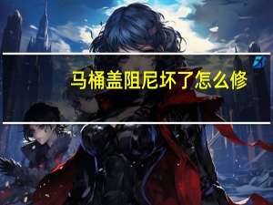 马桶盖阻尼坏了怎么修