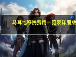 马耳他移民费用一览表详细版