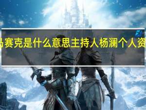 马赛克是什么意思主持人杨澜个人资料简介（马赛克是什么意思）
