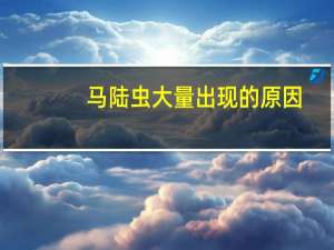 马陆虫大量出现的原因（马陆虫）