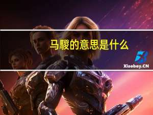 马騣的意思是什么