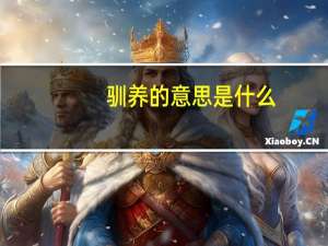 驯养的意思是什么