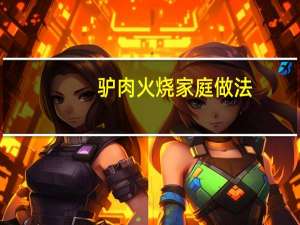 驴肉火烧家庭做法