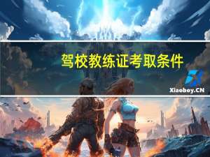 驾校教练证考取条件（驾校教练证报考条件）