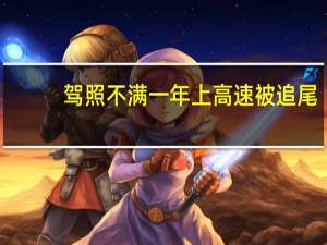 驾照不满一年上高速被追尾