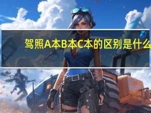 驾照A本B本C本的区别是什么