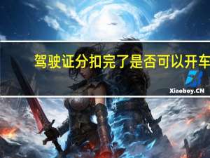 驾驶证分扣完了是否可以开车