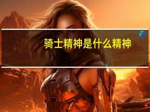 骑士精神是什么精神（骑士精神是什么）