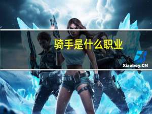 骑手是什么职业