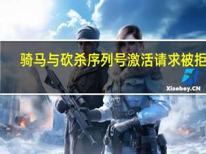骑马与砍杀序列号激活请求被拒绝（骑马与砍杀的序列号）