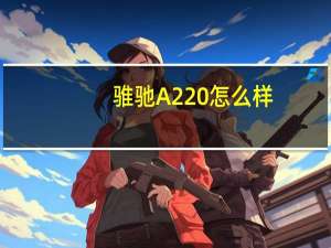 骓驰A220怎么样