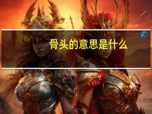 骨头的意思是什么