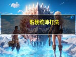 骷髅统帅打法（骷髅统帅）