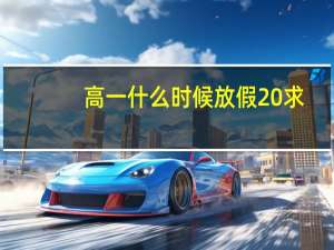高一什么时候放假 求
