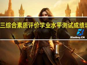 高三综合素质评价学业水平测试成绩填哪几门