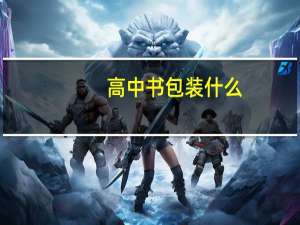 高中书包装什么