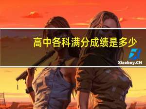 高中各科满分成绩是多少