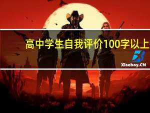 高中学生自我评价100字以上（高中学生自我评价100字）