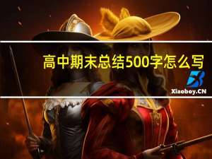 高中期末总结500字怎么写（高中期末总结500字）