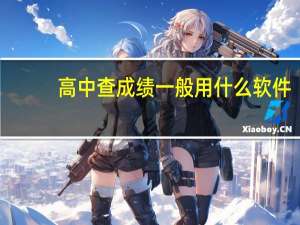 高中查成绩一般用什么软件