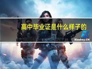高中毕业证是什么样子的