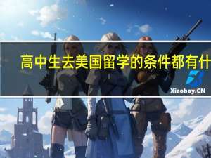 高中生去美国留学的条件都有什么