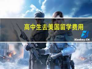 高中生去美国留学费用