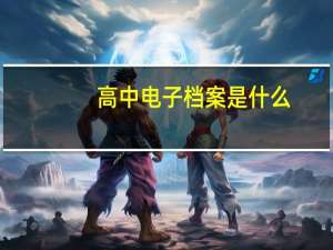 高中电子档案是什么