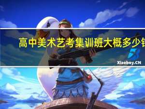 高中美术艺考集训班大概多少钱