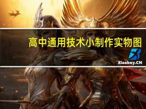 高中通用技术小制作实物图（高中通用技术小制作）