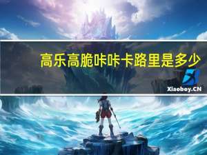 高乐高 脆咔咔卡路里是多少