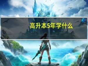 高升本5年学什么