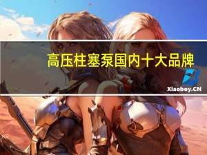 高压柱塞泵国内十大品牌