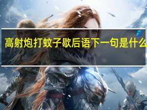 高射炮打蚊子歇后语下一句是什么意思（高射炮打蚊子歇后语）