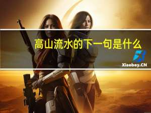 高山流水的下一句是什么