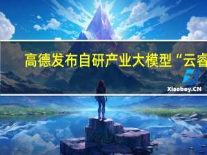 高德发布自研产业大模型“云睿”