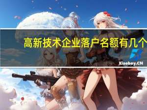 高新技术企业落户名额有几个