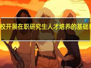 高校开展在职研究生人才培养的基础教学方式