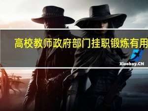 高校教师 政府部门挂职锻炼有用吗