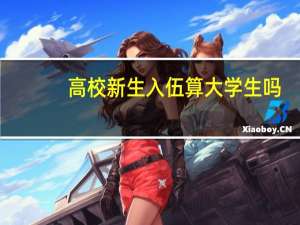 高校新生入伍算大学生吗