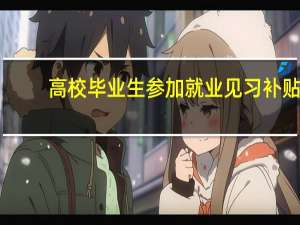 高校毕业生参加就业见习补贴