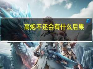 高炮不还会有什么后果