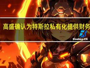 高盛确认为特斯拉私有化提供财务顾问