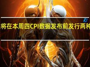 高盛集团据悉将在本周四CPI数据发布前发行两种期限的债券规模27.5亿美元